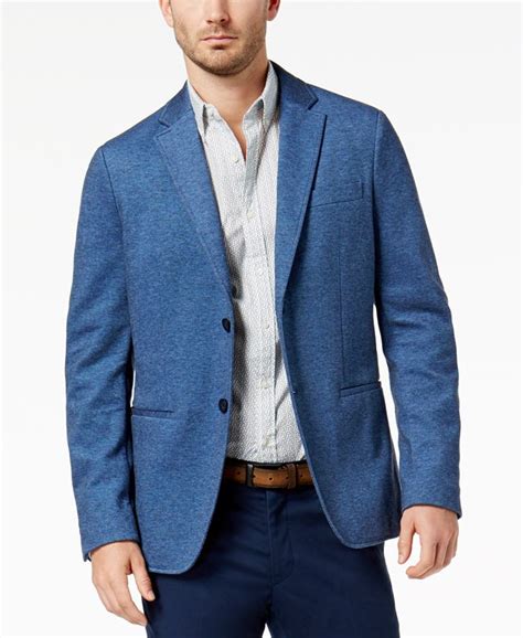 michael kors yarn knit blazer men|michael kors wool blazer.